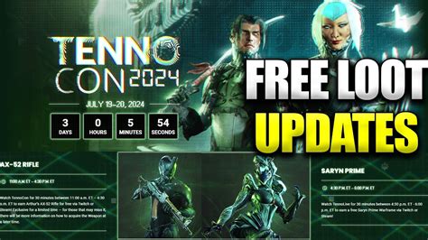 Free Saryn Prime AX 52 Rifle This Week Tennocon 2024 Warframe News And