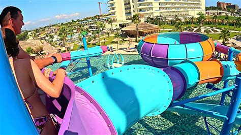 Space Bowl Water Slide At Dream Water World Hotel Side Antalya YouTube