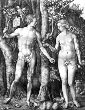 Albrecht D Rer Adam Und Eva Kunstdruck Leinwandbild Gerahmtes Bild