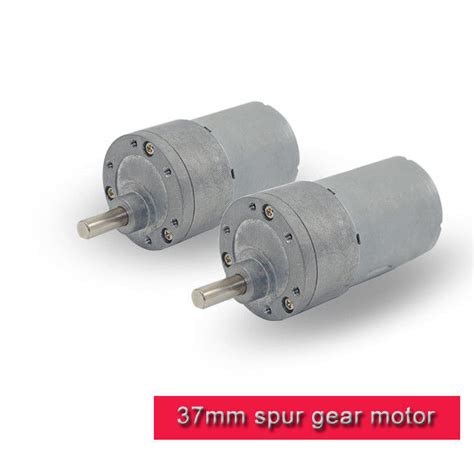 Offset Shaft Dc Spur Gear Motor High Torque Mini V V V Dc Motor