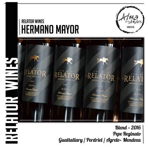 RELATOR WINES HERMANO MAYOR BLEND 2016 ALMA DE LOS ANDES