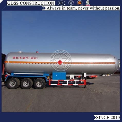 Tri Axle Transport Propane Lpg Tank Semi Truck Trailer China Pressure