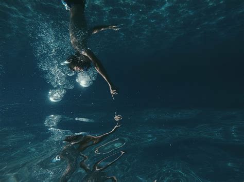 1284x2778px | free download | HD wallpaper: person diving underwater, people, man, swimming, sea ...