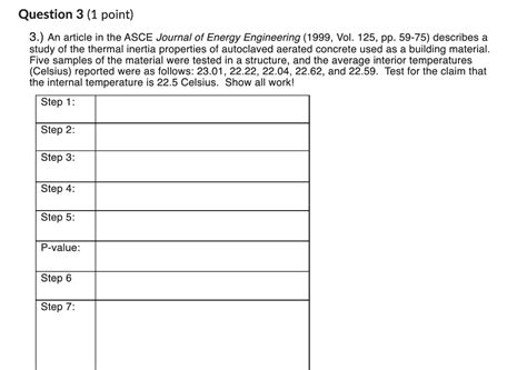 solved   article   asce journal  energy cheggcom