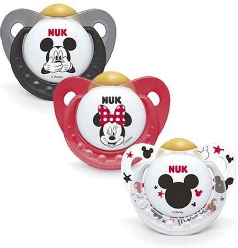 NUK Mickey Mouse En Minnie Fopspenen Disney LATEX 4 Stuks Bol