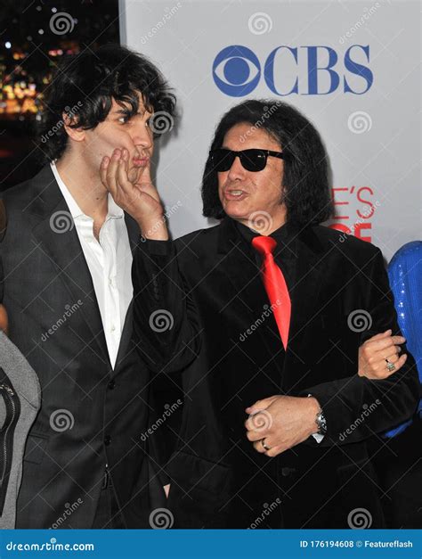 Gene Simmons And Nick Simmons Editorial Stock Photo Image Of Gene