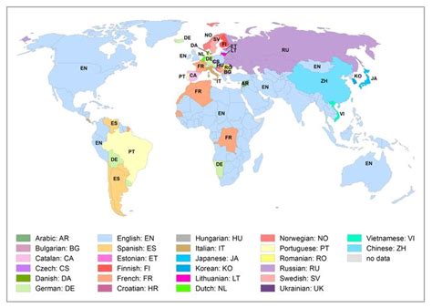 Maps And Charts On Language Language Map Language Map