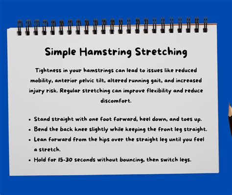 Simple Hamstring Stretching Tightness in your hamstrings can lead to ...