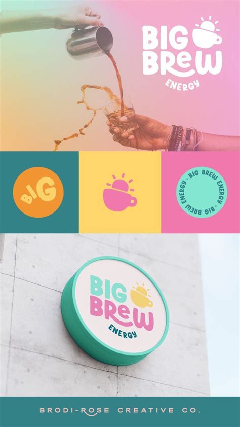 Vibrant Branding For Drive Thru Coffee Shop Dise O De Identidad De