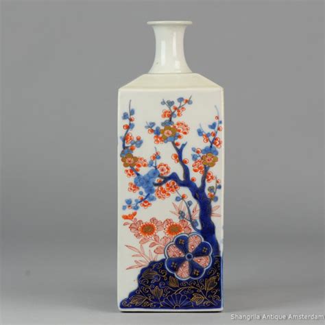 Antique Imari Porcelain Square Sake Bottle Vase 31 Cm Catawiki