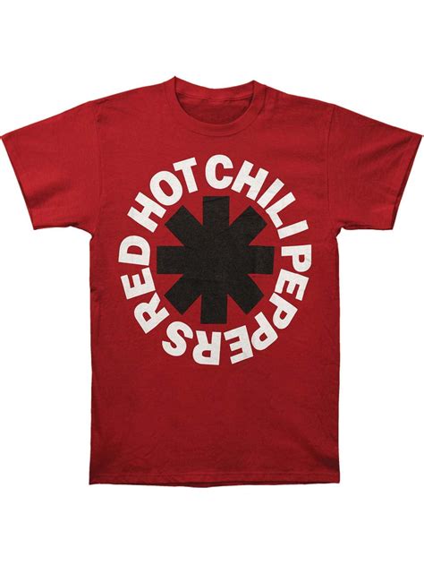 Red Hot Chili Peppers Men S Black Asterisk T Shirt Red