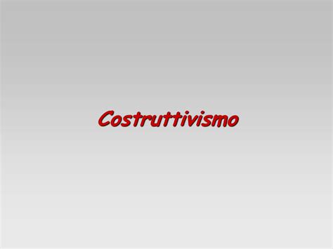 Pdf Presentazione Di Powerpoint Il Costruttivismo Interazionista J