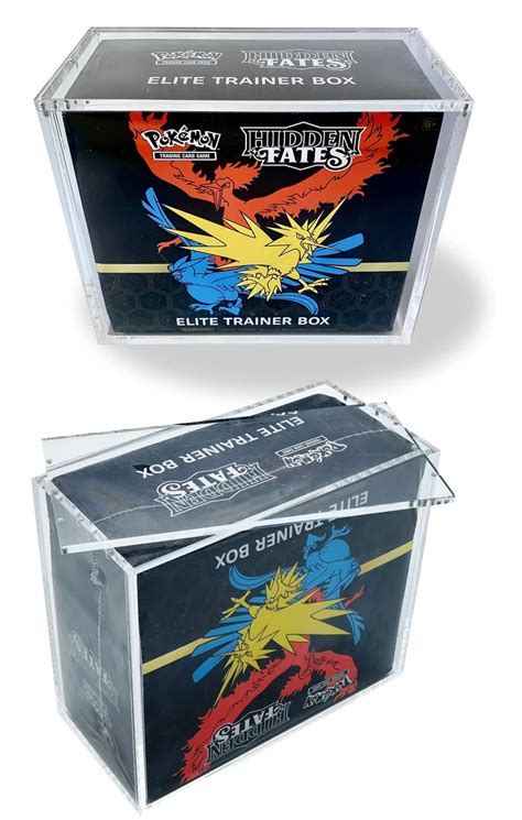 Custom Pokemon Upc Etb Booster Box Display Case Elite Trainer Box