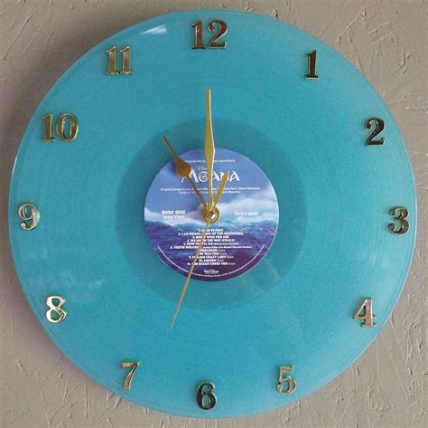 Moana Movie Soundtrack Vinyl Record Clock - Etsy