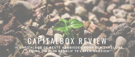 Capitalbox Review Ervaringen Zakelijke Lening Voor Ondernemers