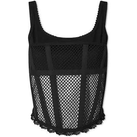 DION LEE NET LACED CORSET SIZE XXS IN BLACK Super Depop