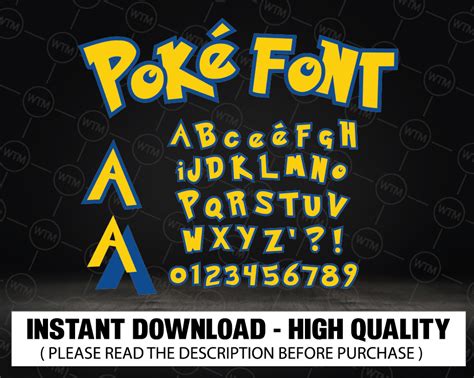 Pokemon Font Svg Layered Cricut , Pokemon Font Svg, Pokemon Alphabet ...