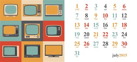 Retro Calendar 2015 Behance