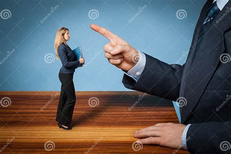 Bossing And Mobbing Stock Photo Image Of Blue Employee 38594356