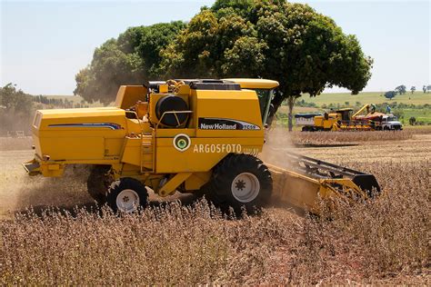 Colheita De Soja Soya Bean Harvest Argosfoto