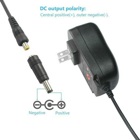 Universal Ac To Dc V V Adjustable Power Adapter Supply Charger