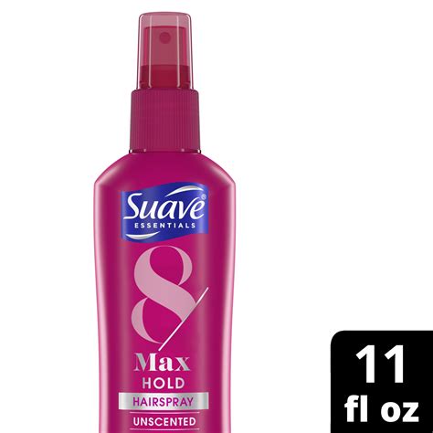 Suave Volumizing Hair Spray Max Hold With Coconut Oil And Keratin Non Aerosol For All Hair