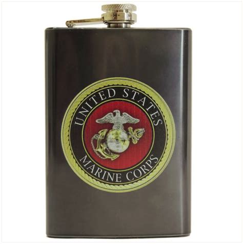 Vanguard MARINE CORPS FLASK USMC EMBLEM Heroes Sports Cards