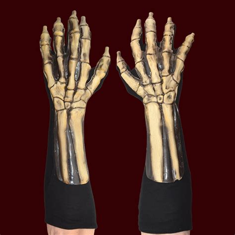 Deluxe Skeleton Glove Hands While Supplies Last