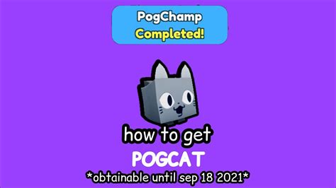 How To Get Pogcat Pet Sim X Youtube