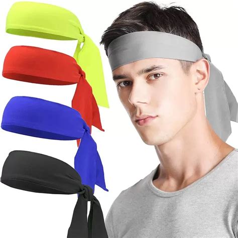 2024 Tennis Sweatband Men Sweat Sucking Headbands Unisex Sport Yoga