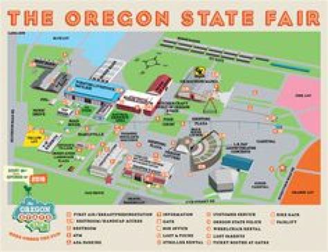 Oregon State Fairgrounds Map - Printable Map