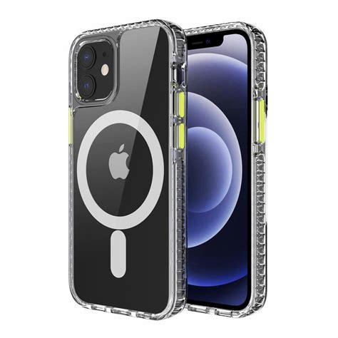 Coque iPhone 12 Pro Max MagSafe Transparent avec Cercle Magnétique