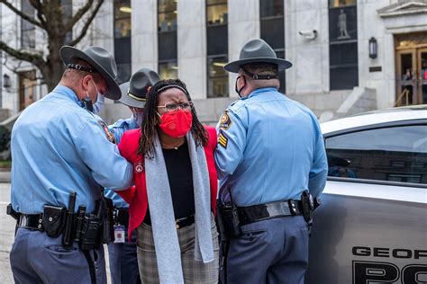 A Georgia State Lawmaker Was Arrested For Protesting The Bill Outside