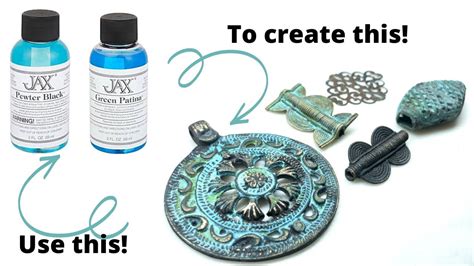 Brass Patinas How To Patina Brass Metal Using Jax Pewter Black And Green Patina Youtube