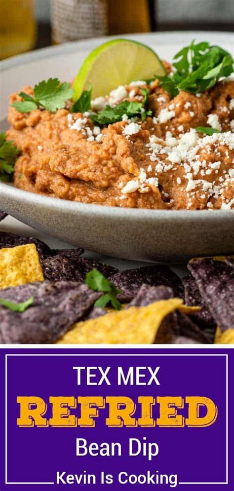 This Easy Refried Bean Dip Is Full Of Flavor And Quick To Make In A Few Minutes Make This