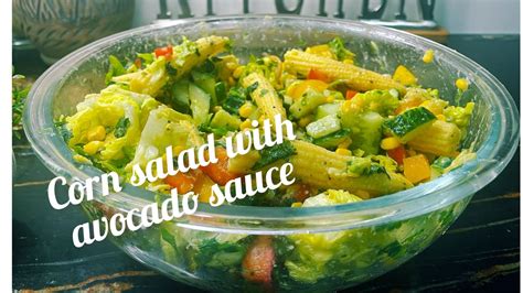 Best Corn Salad With Avocado Sauce😋👌🌽 😇healthy And Weight Reducing Food