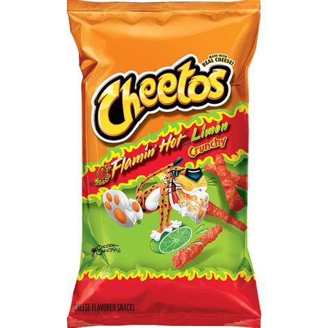 Cheetos Cheese Flavored Snacks Flamin Hot Limon Flavored Crunchy 85 Oz Cheese And Puffed