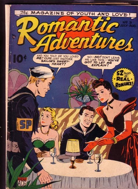 Romantic Adventures 3 Sailors Want Women 1949 Acg Hot Ebay Romance Comics Romance