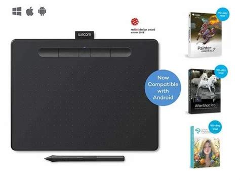 Wacom CTL 6100WL K0 CX Intuos Medium Bluetooth Pen Tablet Black At Rs