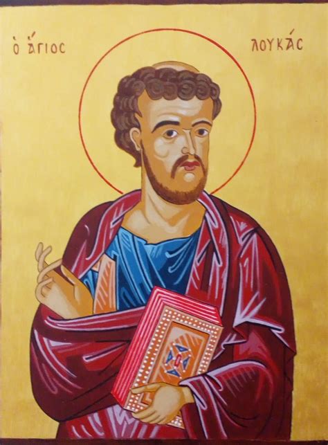 Handpainted Orthodox icon Saint Luke the Apostle – HandmadeIconsGreece