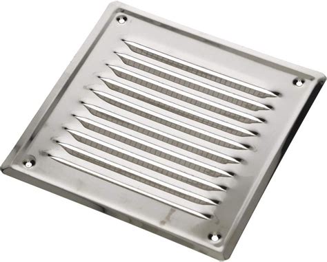 KOTARBAU Ventilation Grille 165 X 165 Mm Stainless Steel Return Air