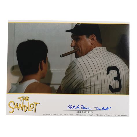 Art Lafleur Signed The Sandlot 11x14 Photo Inscribed The Babe Acoa Pristine Auction