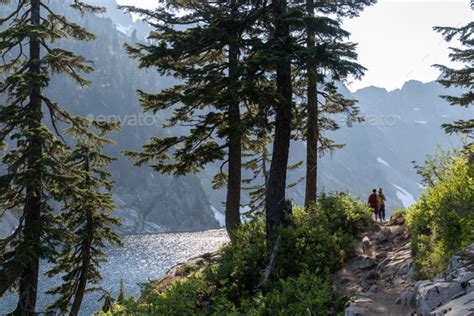 Hiking alpine lake Stock Photo by RLTheis | PhotoDune