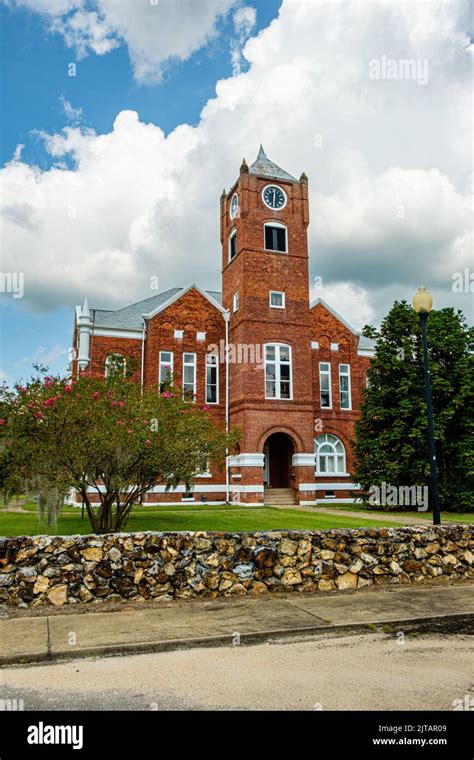 Baker County Courthouse, Courthouse Square, Newton, Georgia Stock Photo ...