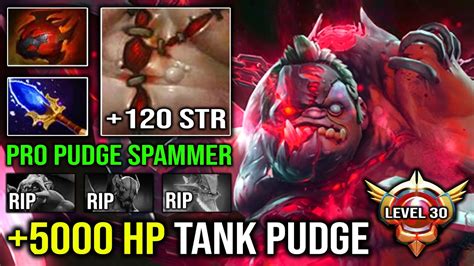 EPIC 5000 HP TANK CARRY Level 30 Pudge Spammer Max Strength With AoE