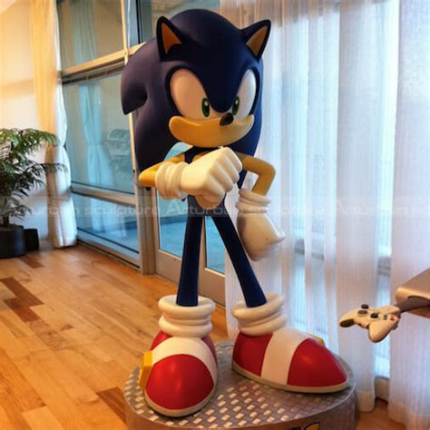 Modern Sonic Statue Cartoon Sonic Life Size Statue