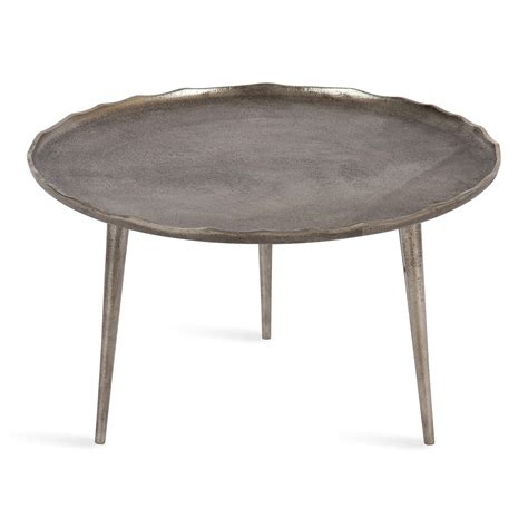 Kate and Laurel Alessia Modern Round Metal Coffee Table, 26 x 26 x 16
