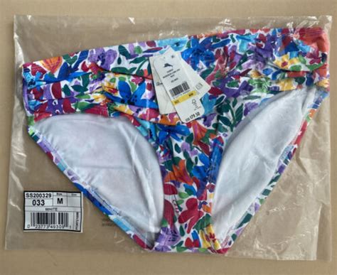 NWT Tommy Bahama Watercolor Floral High Waist Bikini Bottom Size M EBay