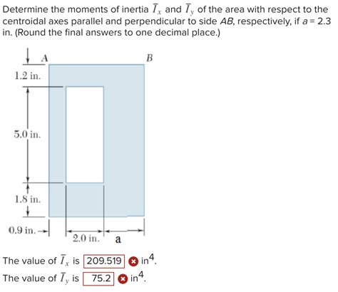 Solved Determine The Moments Of Inertia Ir And Ly Of The Chegg