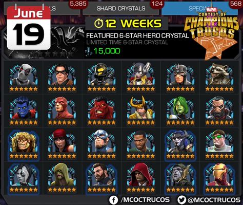 New 6 Star Featured Hero Crystal June 19th Rcontestofchampions